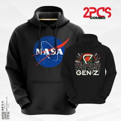 2 PCS COMBO GRAPHICH HOODIE NASA & GEN Z