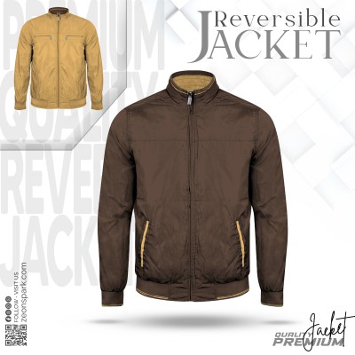 Mens Reversible Padding Jacket  coffee
