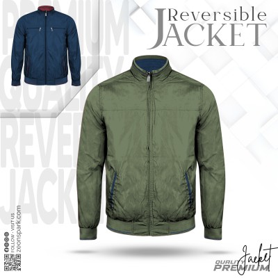 Mens Reversible Padding Jacket  Olive